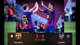 Barcelona 3-0 Levante: Bernal, De Jong & Fermin score as Barca retake top spot🚨🚨