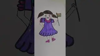 republic day drawing tutorial for kids #youtubeshorts #drawing #art #viral #easydrawing