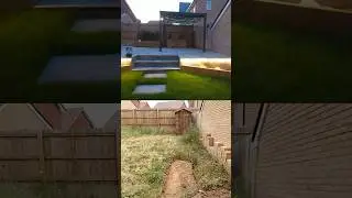 NEW BUILD Garden Makeover | Landscaping a New Build Transformation 40 SECONDS!