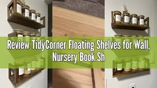 Review TidyCorner Floating Shelves for Wall, Nursery Book Shelves 4.72 inches Wide Set of 3, Wall Mo