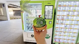 Coconut Vending Machine at Bugis Junction in Singapore - Awesome Technology | Fruit Machine
