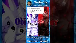 10 Tails Obito vs 8 Gates Guy #naruto #anime #shorts