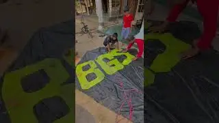 buat layangan lele ukuran super jumbo #viral #layangan #gapangan #diy #jumbo