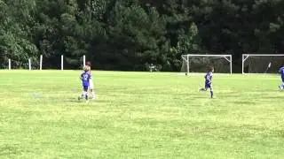 Southern Soccer Academy U10 vs Concorde Central. kaden Greenfield big strike
