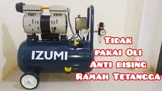 Oil-less kompresor IZUMI OL 10-24 1 HP 24 liter (56,6 liter /menit 1450 RPM)