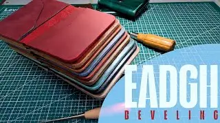 Why Handmade Leather Card Holders Are Costly | Edge Beveling Process