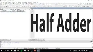 Verilog Code for Half Adder