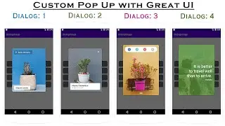 How to Create a Custom Pop Up with Great UI || Android Studio || Custom Dialog ||