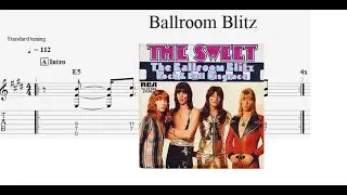 244.   Ballroom Blitz -  5 different ways of playing the intro, with tabs