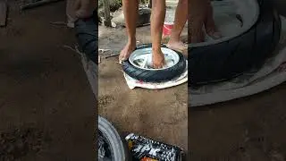 Pasang ban luar tanpa d cungkil