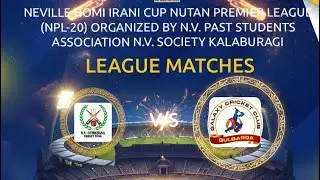 NPL T20 || MATCH NO~ 12|| N.V. Gymkhana Cricket Wing Kalaburagi VS Galaxy Cricket Club Kalaburagi | 