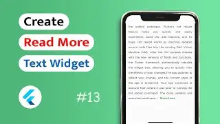 How to create ReadMore Text in Flutter App? (Android & IOS)