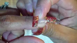 Glittery Dual Form Acrylic Nail Design Tutorial! 3D Acrylic Mold Tutorial, Too!