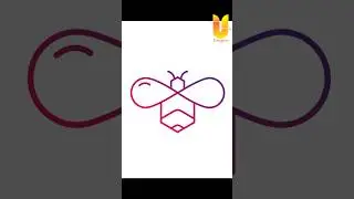 Simple butterfly logo design | Adobe illustrator tutorial #shorts