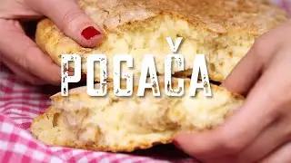Pogača sa Jogurtom (bez Kvasca sa Pra&scaron;kom za Pecivo i Sodom Bikarbonom, Starinska Pogaca)