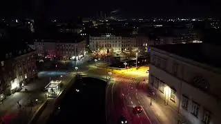 COPENHAGEN 4K | Denmark by Drone at Nighttime in Spring