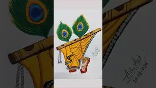 Lord Krishna feet drawing|#krishna #art #drawing #artist #ashuart #sketch #painting #