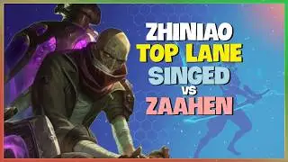 ZhiNiao Rank 1 Singed Challenger Strategy and Teamfight Execution Engsub