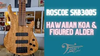 Roscoe SKB-3005 Hawaiian Koa Top - Figured Alder Body, Pau Ferro Fingerboard