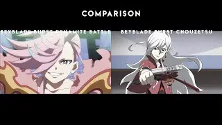 Comparison 2: PHI vs PAYNE / Pain - Beyblade Burst Dynamite Battle - Prominence Phoenix Launch