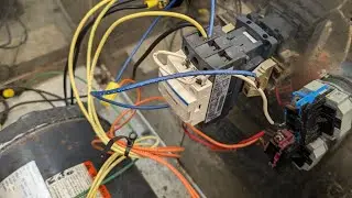 3 phase motor latching circuit. Biro Meat grinder