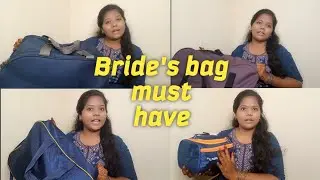 Packing my wedding trolley | bride must haves | Checklist for bride bag/suitcase | Dhivya Tamil Vlog