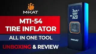 Portable Battery Tyre Inflator Review + Demo | Digital Display & Multi-Function | MKAT LAUNCH INDIA