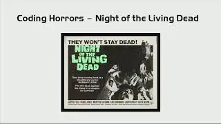 DPC2018: Coding Horrors - A Horror Film Fan's Guide to PHP Coding Nightmares - Mark Baker