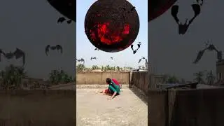 Lava Planet with bat | The Oppressive Universe | Planet Falling | #youtubeshorts #shorts