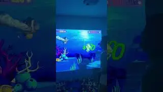 Interactive wall game all in one machine ocean fish #projection    #immersivevisuals  #interactive