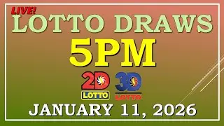 LOTTO RESULT  5PM DRAW , JANUARY 11, 2026@LottoResultTV15K