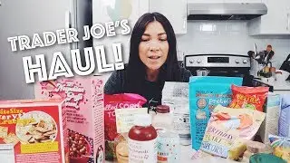 MY VEGAN TRADER JOES HAUL // MUKBANG // TASTE TESTS | Lauren In Real Life