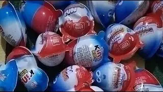 ASMR Most Popular kinder / Some lots of colourful kinder Joy open surprise or fruit cutting
