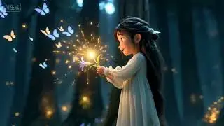 Awakening forest, magic flower