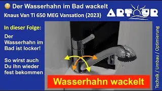 Wasserhahn im Bad locker / wackelt - so wird er wieder fest gemacht