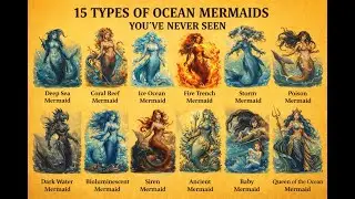 12 Mysterious Ocean Mermaids That Could Exist | AI Fantasy Video