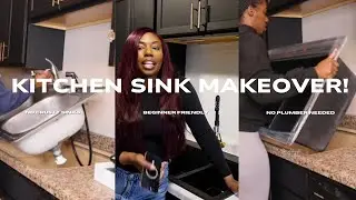 Kitchen Sink Makeover | Easy DIY Install Step-by-Step
