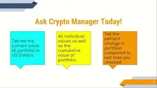 Crypto Manager #AmazonAlexaTechforGoodChallenge