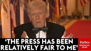 'I Will Not Call You Fake News': Trump Throws Rare Nicety To Press At Governors' Dinner