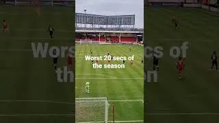 Feeling the Pain - worst 20secs of the season #saddlers #football #efl #walsallfc #leaguetwo #uts