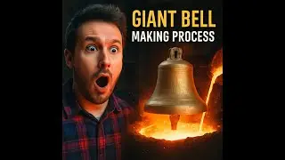 🔔 The Making of a Giant Temple Bell | Traditional Craftsmanship Revealed #trending #makingvideos
