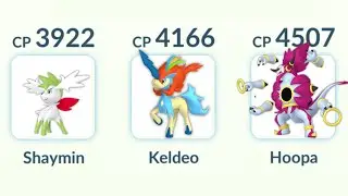 Only using Mythicals with TWO FORMS in Pokemon GO.