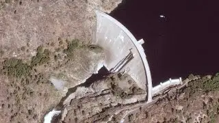 Плотина  Хетч Хетчи (Hetch Hetchy Dam) в Парке Йосемити. Yosemite NP, USA