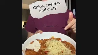 Chips, cheese, and curry 🍛