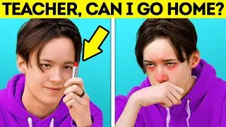 FUNNY TRICKS TO SKIP SCHOOL || Cool School Hacks And Prank Ideas You Wish You Knew Before