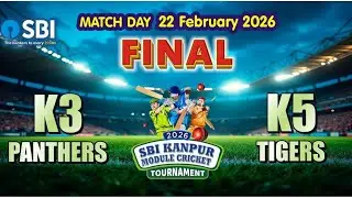 K3 PANTHERS vs K5 TIGERS | GRAND FINALE | SBI CRICKET LEAGUE