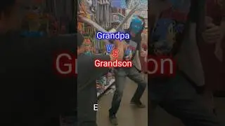 Grandpa vs Grandson sword fight #family #humor #swordfighting