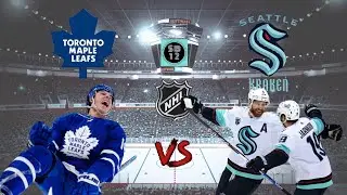 TORONTO MAPLE LEAFS vs. SEATTLE KRAKEN live NHL Hockey - Play by Play and Chat Mar 8 2022