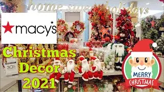 Macy's Christmas Decorations 2021 | Ornaments, Christmas Trees, Santa & so Much More | Shop With Me