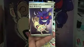 Gengar Teasing Meowth 👻 | Hand-Drawn Pok&eacute;mon Card